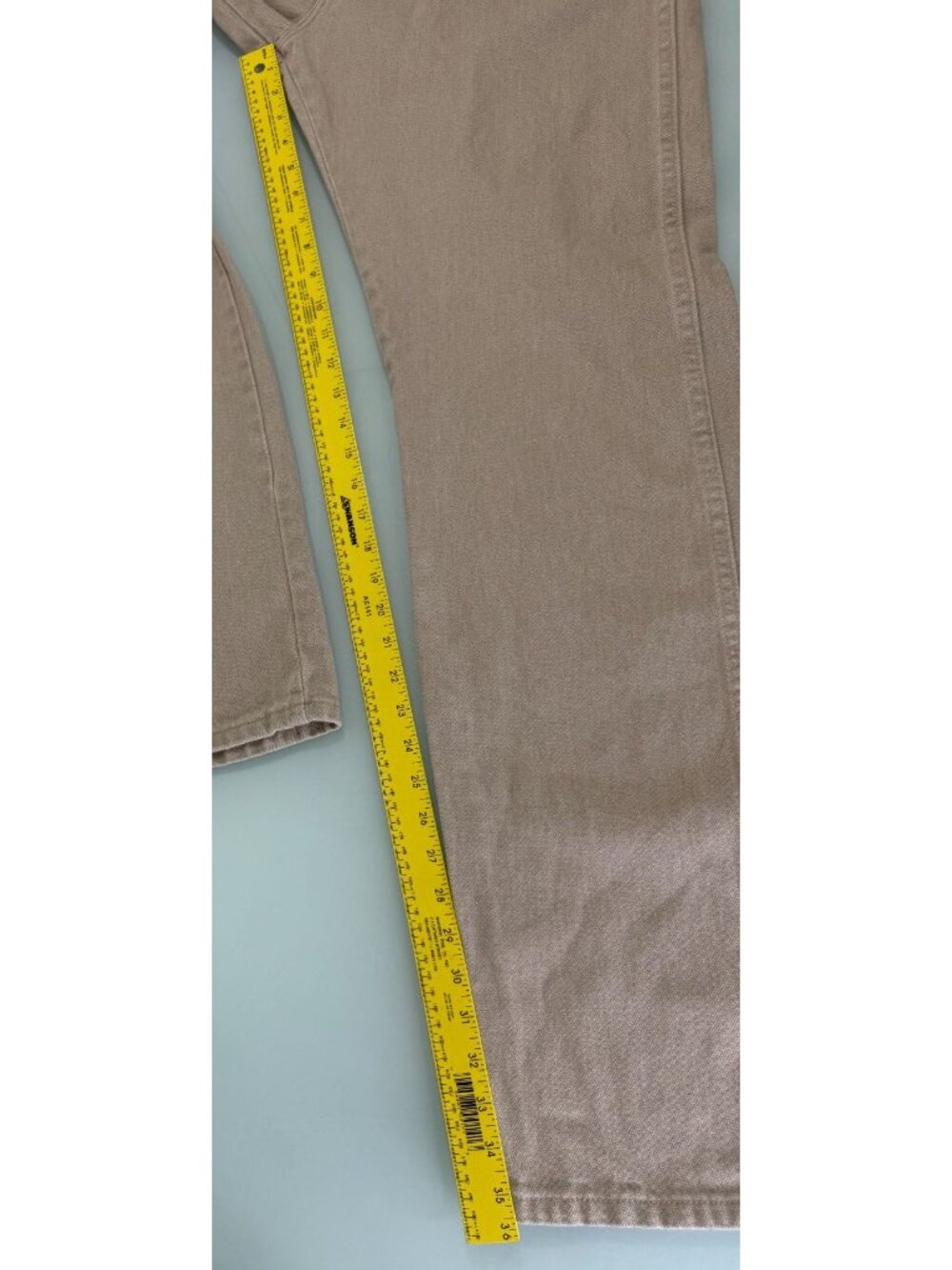 Wrangler Cowboy Cut Jeans Mens 35X36 Actual 33X36 Beige Regular Fit 1013MWZTN - Picture 7 of 11